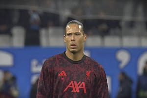 2026-01-21-liverpool-marseille-virgil-van-dijk-szokodi-academy-media-1 - szokodi academy media Virgil Van Dijk, a Liverpool ( angol labdarúgó-csapat), csapatkapitánya, az Ol. Marseille elleni Bl-meccsen.