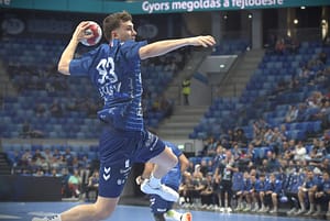 pick-dabas-szilagyi-benjamin-foto-szokodi-laszlo-1 - szokodi academy media Szilágyi Benjamin az OTP Bank - Pick Szeged szélsője , a Dabas elleni mérkőzésben akcióban .